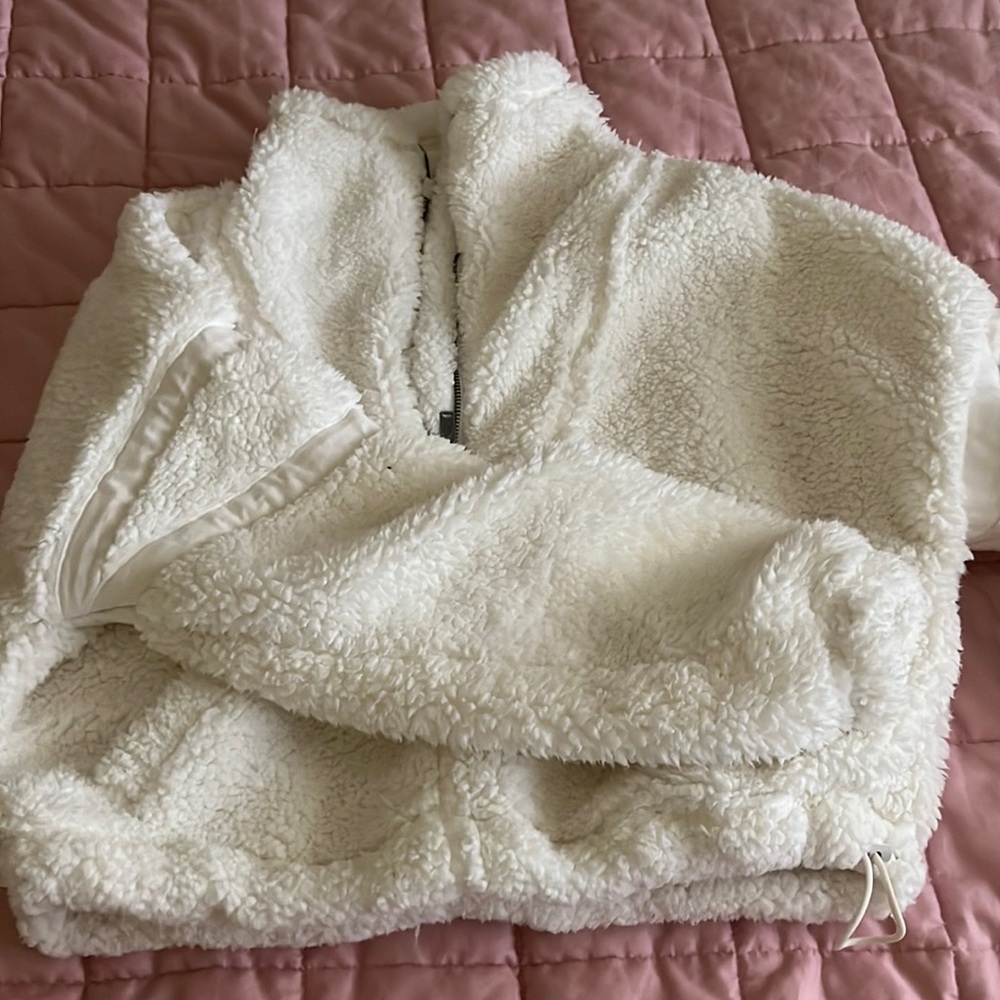 Free People Movement half zip Sherpa fleece